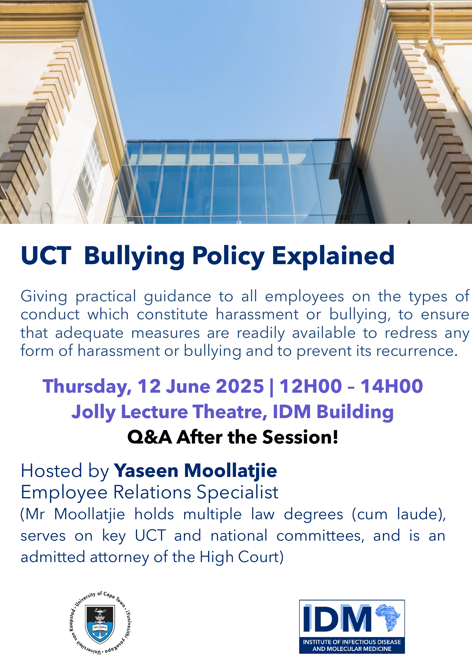UCT Bullying Policy Explained